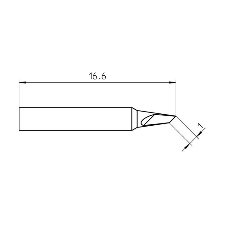 Weller Pico Lötspitze RTP 010 K NW, messerförmig 1,0 mm, nicht benetzbar