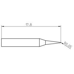 Kopie von Weller Pico Lötspitze RTP 001 C MS, konisch Ø 0,1 mm, MIL-SPEC