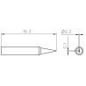 Weller Pico Lötspitze RTP 002 S NW MS, meißelförmig Ø 0,2 × 0,1 mm, MIL-SPEC, nicht benetzbar