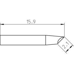 Weller Pico Lötspitze RTP 020 G MS, Lotdepot Ø 2,0 mm, MIL-SPEC