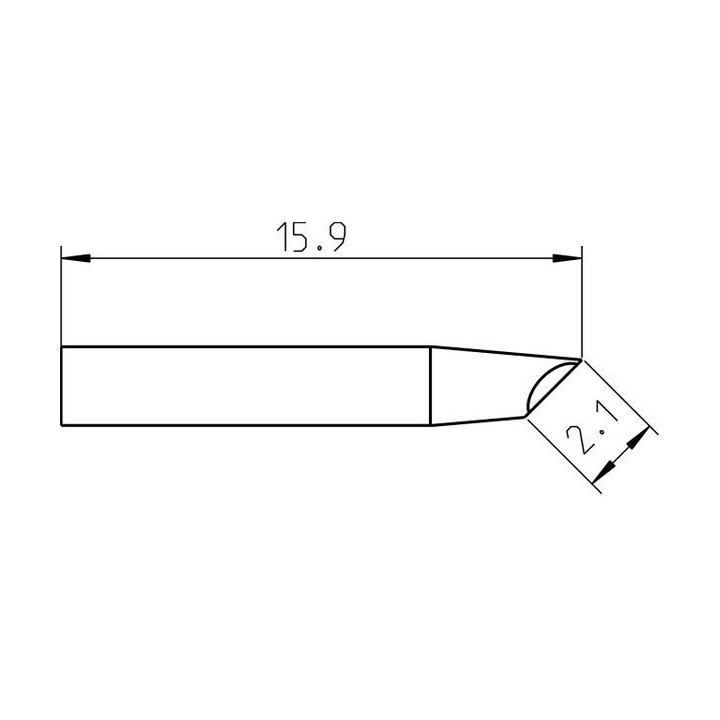 Weller Pico Lötspitze RTP 020 G MS, Lotdepot Ø 2,0 mm, MIL-SPEC