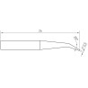 Weller RTMS Micro Lötspitze RTMS 005 C X MS, konisch gebogen Ø 0,5 mm, MIL SPEC
