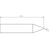 Weller Ultra Lötspitze RTU 004 C MS, konisch Ø 0,4 mm, MIL-SPEC