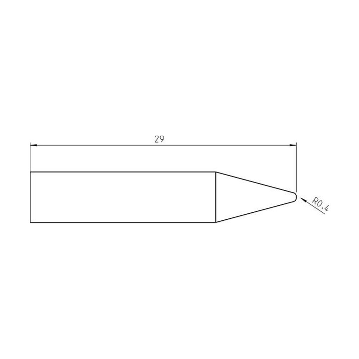 Weller Ultra Lötspitze RTU 008 C MS, konisch Ø 0,8 mm, MIL-SPEC