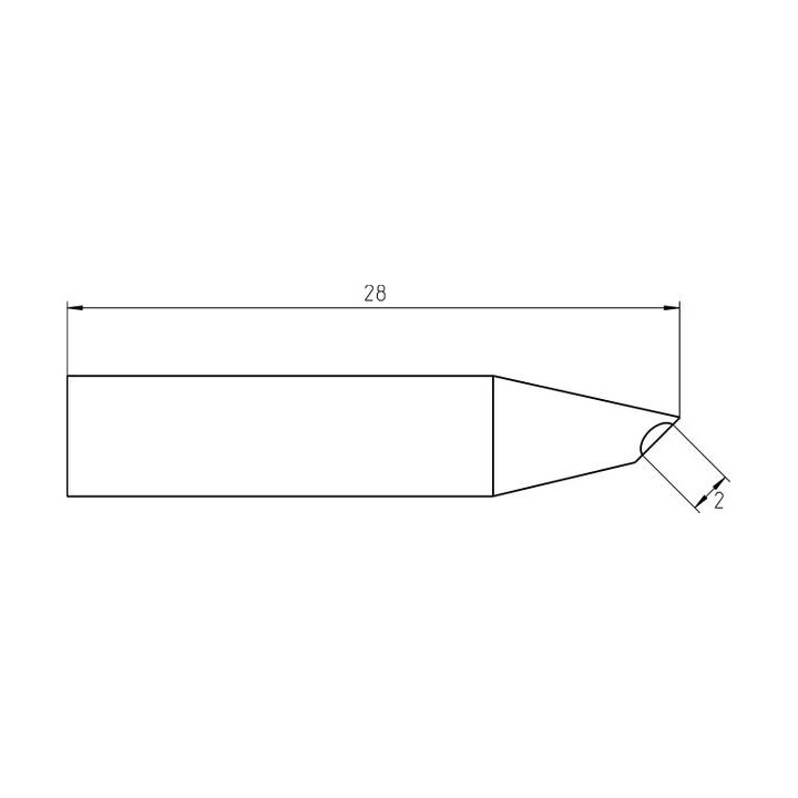 Weller Ultra Lötspitze RTU 020 G MS, Lotdepot Ø 2,0 mm, MIL-SPEC