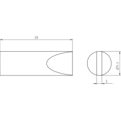 Weller Ultra Lötspitze RTU 093 S MS, meißelförmig Ø 9,3 × 2,0 mm, MIL-SPEC