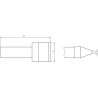Weller Ultra Lötspitze RTU 100 K MS, klingenförmig Ø 10,0 mm, MIL-SPEC