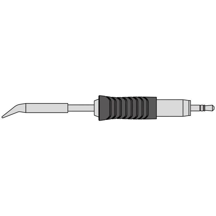 Weller Ultra Lötspitze RTUS 008 C X MS, konisch gebogen 0,8 mm, MIL SPEC