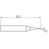 Weller Ultra Lötspitze RTUS 012 S L MS, meißelförmig, 1,2 X 0,3 mm, MIL SPEC