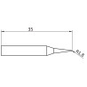 Weller Ultra Lötspitze RTUS 018 S L MS, meißelförmig, 1,8 X 0,8 mm, MIL SPEC
