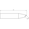 Weller Ultra Lötspitze RTUS 020 G MS, Lötdepot Spitze 2,0 mm, MIL SPEC