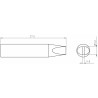 Weller Ultra Lötspitze RTUS 032 S MS, meißelförmig, 3,2 X 0,8 mm, MIL SPEC