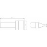 Weller Ultra Lötspitze RTUS 100 K MS, meißelförmig, 10,0 mm, MIL SPEC