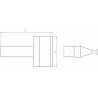 Weller Ultra Lötspitze RTUS 160 K MS, meißelförmig, 16,0 mm, MIL SPEC