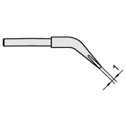 Weller WTA 1 Spitzenset gebogen 45°, meißelförmig 1 x 0,5 mm