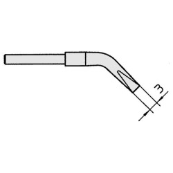 Weller WTA 2 Spitzenset gebogen 45°, meißelförmig, 3 x 0,5 mm
