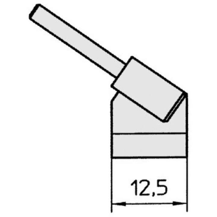 Weller WTA 4 Spitzenset gebogen 45°, meißelförmig 12,5 x 0,5 mm