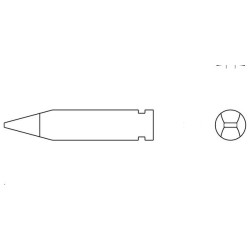 Weller Lötspitze XH-B, meißelform, 2,4 x 0,8 mm
