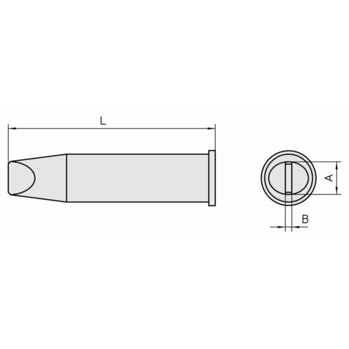 Weller Lötspitze XHT-F, meißelform, 9,3 x 2 mm