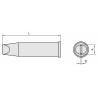 Weller Lötspitze XHT-F, meißelform, 9,3 x 2 mm
