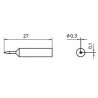 Weller Lötspitze XNT 1SCNW, meisselform, verchromt, unbenetzbar 0,3 x 0,1 mm, 27 mm
