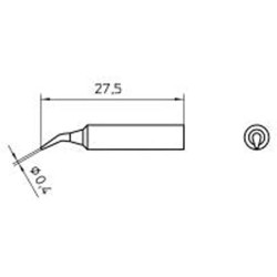 Weller Lötspitze XNT-1X, rund, Ø 0,4 mm