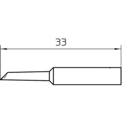 Weller Lötspitze XNT-GW1 Lotdepot, 2 mm