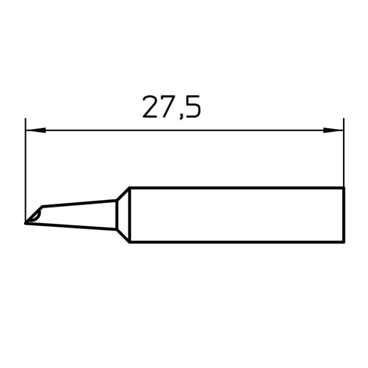 Weller Lötspitze XNT-GW2, kurz, Lotdepot, Ø 4,75 mm