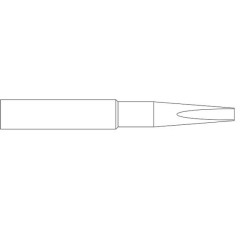 Weller Lötspitze XNT L, meißelform gebogen 30°, 3,2 x 0,8 mm