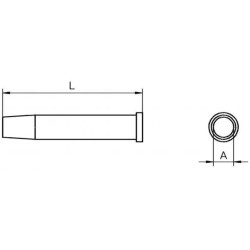 Weller Lötspitze XT-DS, rund, D: 5 mm