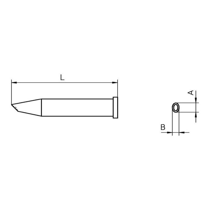 Weller Lötspitze XT-GW1, Lotdepot, D: 2,3 mm