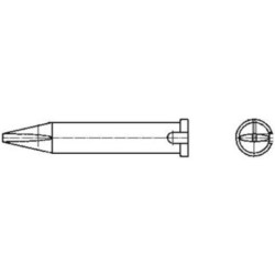 Weller Lötspitze XTR-C, mit Verdrehschutz, Meißelform, 3,2 x 0,8 mm