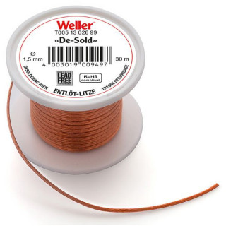 Weller Entlötlitze, bleifrei, Breite 1,5 mm, 30 m Rolle
