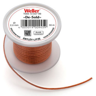 Weller Entlötlitze, bleifrei, Breite 2,0 mm, 30 m Rolle