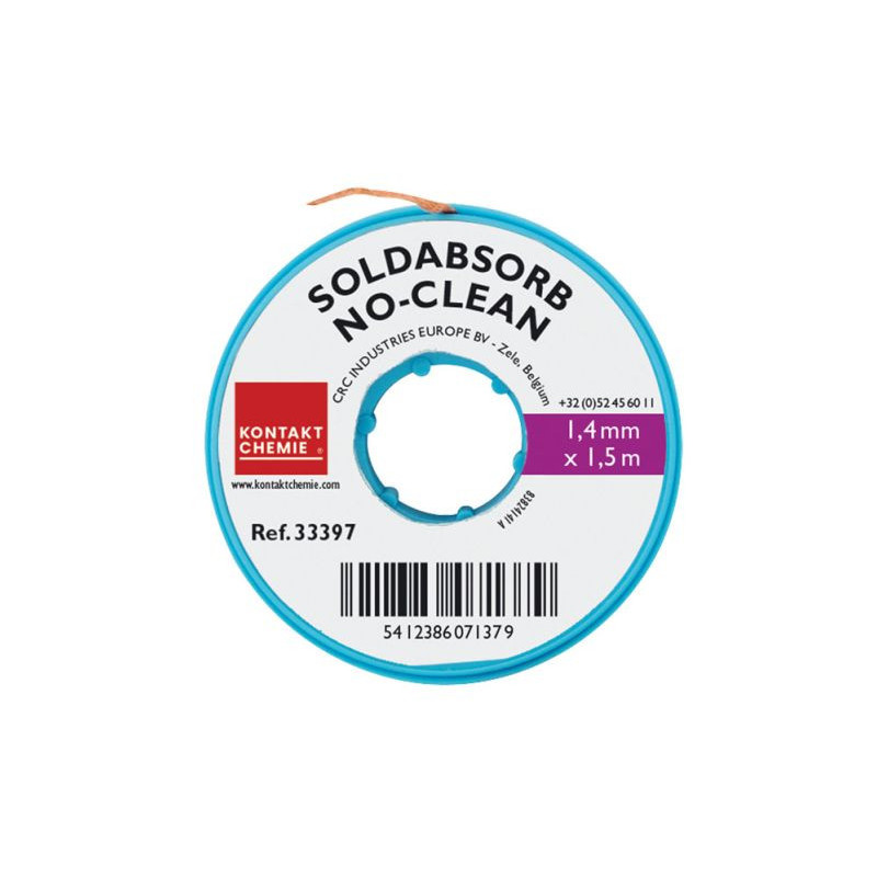 Soldabsorb Entlötlitze, No-Clean, 1,4 mm x 1,5 m