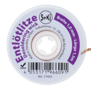 SeKi Entlötsauglitze 1,0mm - 1,5 Meter