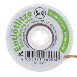 SeKi Entlötsauglitze 2,5mm - 1,5 Meter