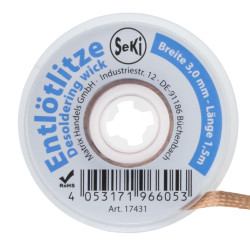 SeKi Entlötsauglitze 3,0mm - 1,5 Meter
