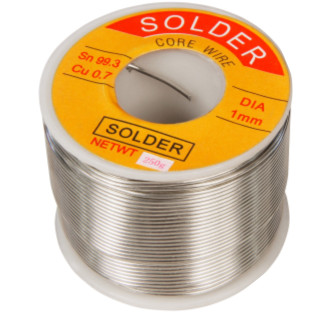 Lötzinn, Ø 1,0mm, 250g Rolle, bleifrei 99,3%Sn 0,7%Cu