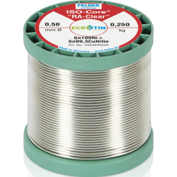 Felder Lötdraht FELDER ISO-CORE "RA-Clear", Sn100Ni+, 0,5mm, 250g, bleifrei