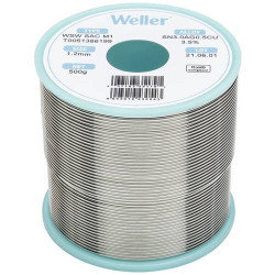 Weller T0051386199 WSW SAC M1 Lötzinn, bleifrei Spule, Sn3,0Ag0,5Cu, 500g, 1,20mm