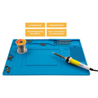 Silikon-Lötmatte 39x27cm, Hitzebeständig, Antistatisch