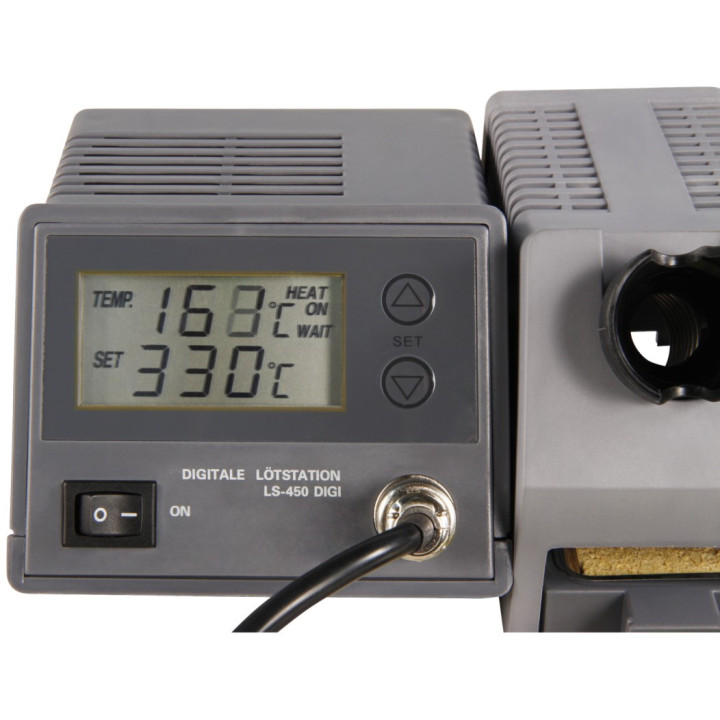 Digitale Lötstation McPower LS-450 digi, 230V / 50 Hz, 48W-Lötkolben, grau
