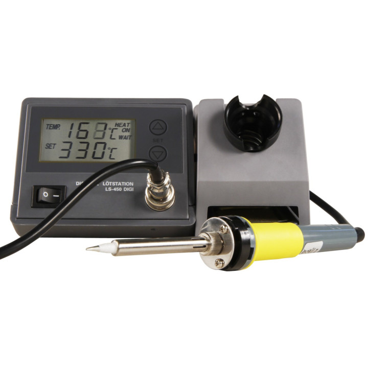 Digitale Lötstation McPower LS-450 digi, 230V / 50 Hz, 48W-Lötkolben, grau