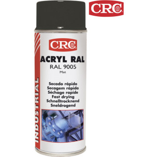 CRC 31075 Acryllack, Schwarz (matt) RAL-Farbcode 9005, 400ml