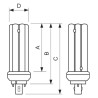 Philips MASTER PL-T 18W/840, 4P DIM Energiesparlampe 61099770, 4000 K, Kaltweiss