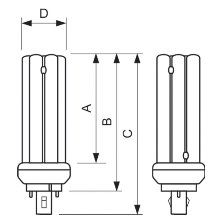 Philips MASTER PL-T 26W/840, 4P DIM Energiesparlampe 61125370, 4000 K, Kaltweiss