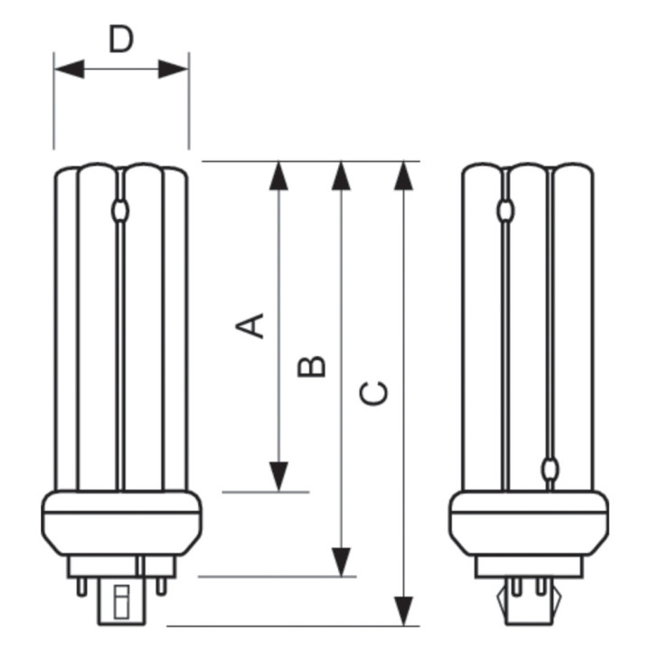 Philips MASTER PL-T 32W/840, 4P DIM Energiesparlampe 61131470, 4000 K, Kaltweiss