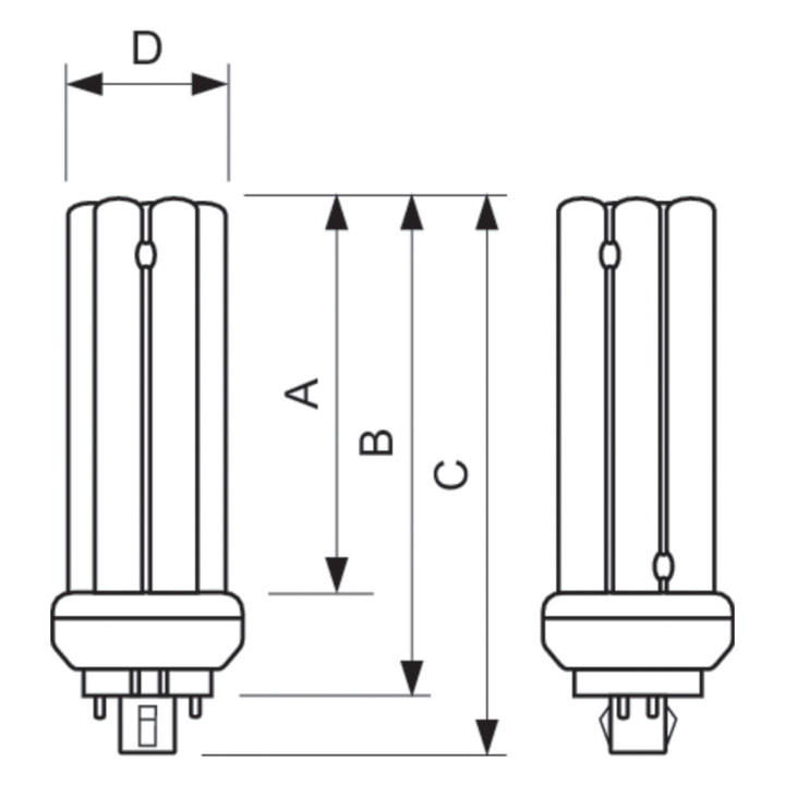 Philips MASTER PL-T 42W/840, 4P DIM Energiesparlampe 61137670, 4000 K, Kaltweiss