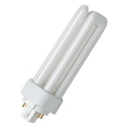 OSRAM DULUX T/E Plus 18W/830 GX24q-2, 4P DIM Energiesparlampe, 3000 K, Warmweiss